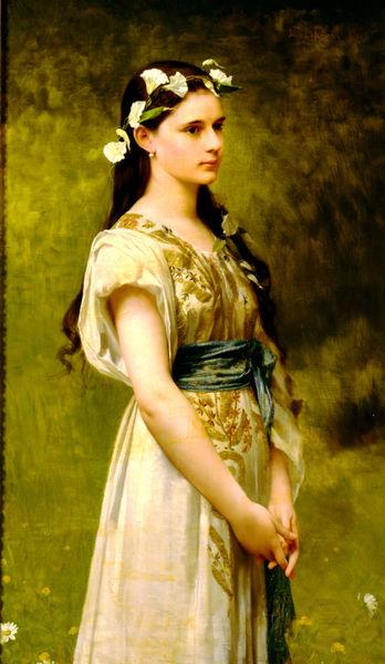 Jules Joseph Lefebvre Portrait of Julia Foster Ward Spain oil painting art